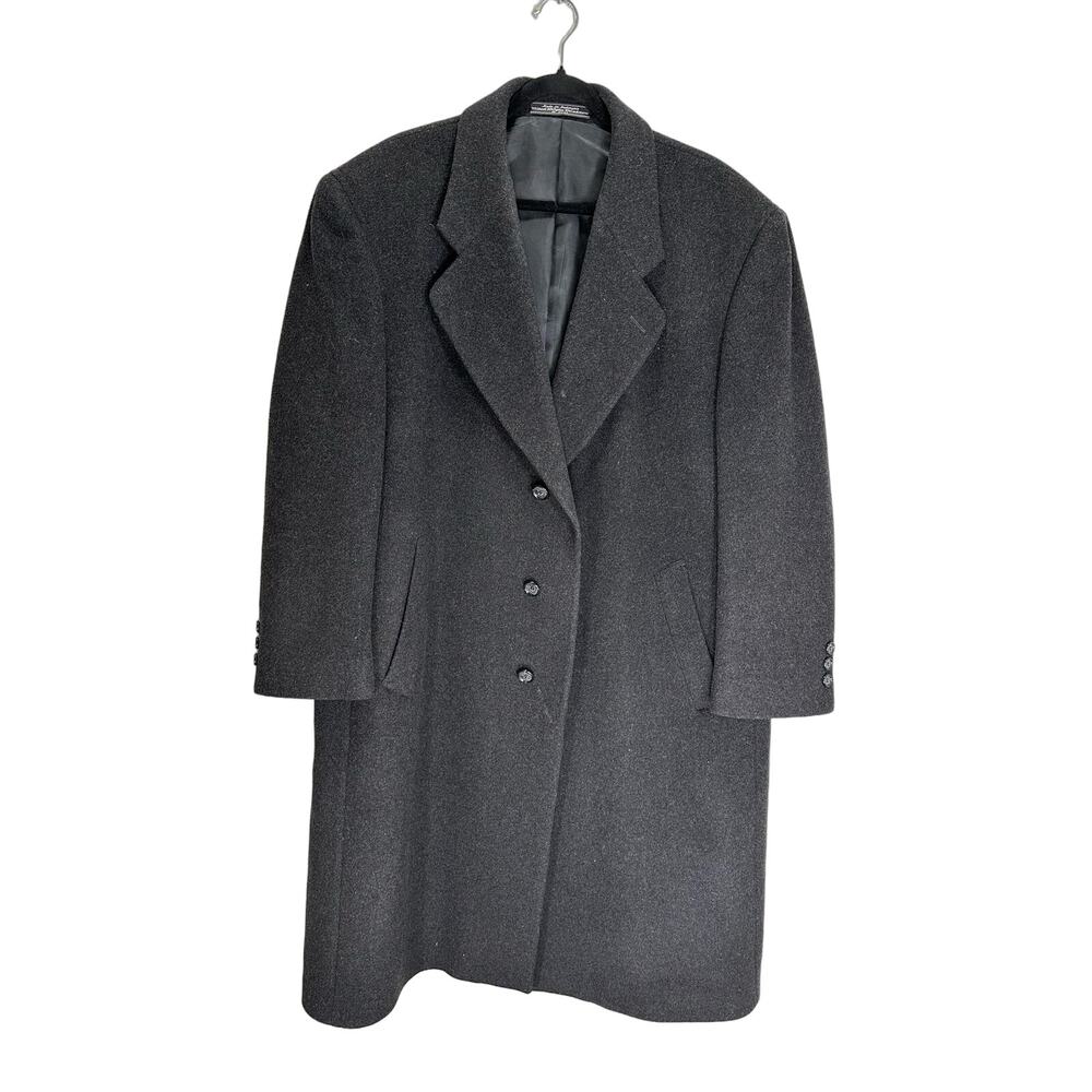 Hardy Amies Savile Row Cashmere Blend Button Pea Coat 48R